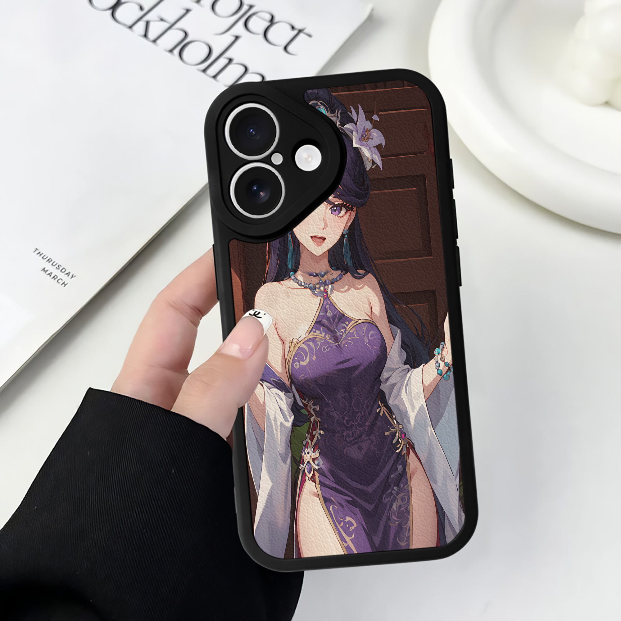 薬屋のひとりごと The Apothecary Diaries 【iPhone 16シリーズ対応】シリコンスマホケース（レザー調） 材質：シリコン